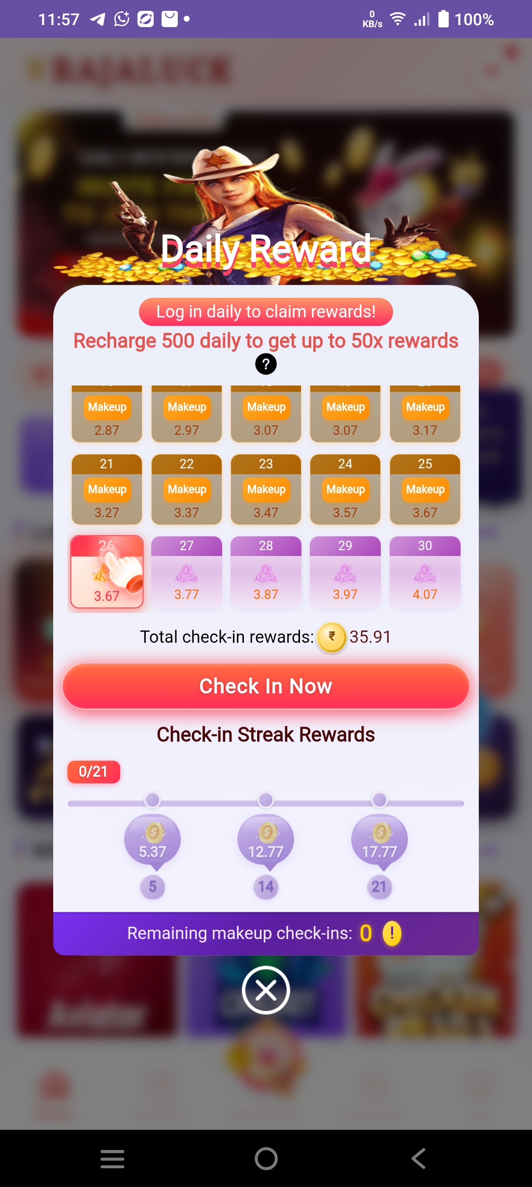 Daily Bonus